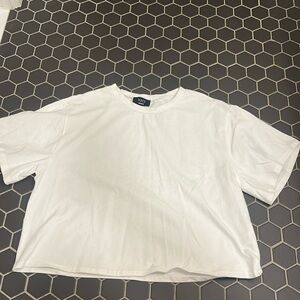 white cropped Vici Tshirt